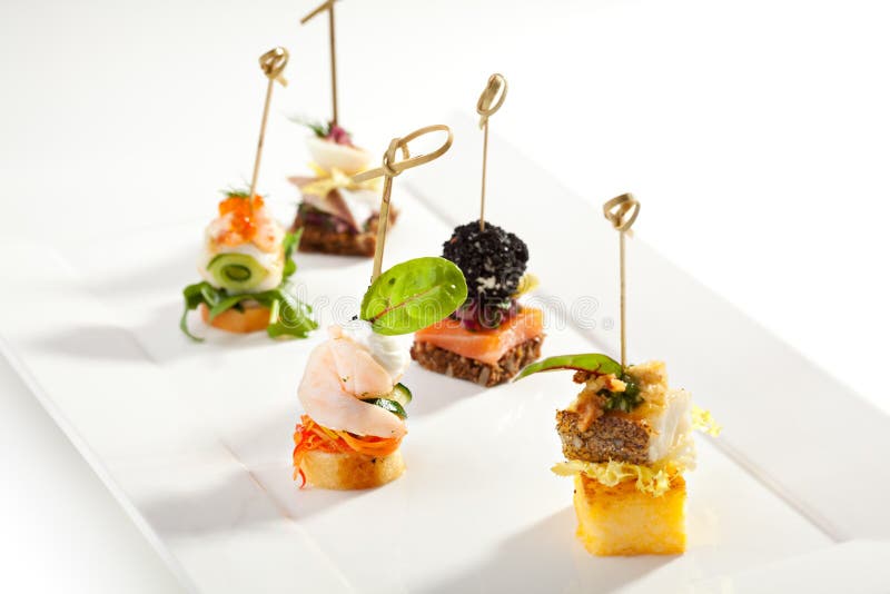 Canapes royalty free stock image