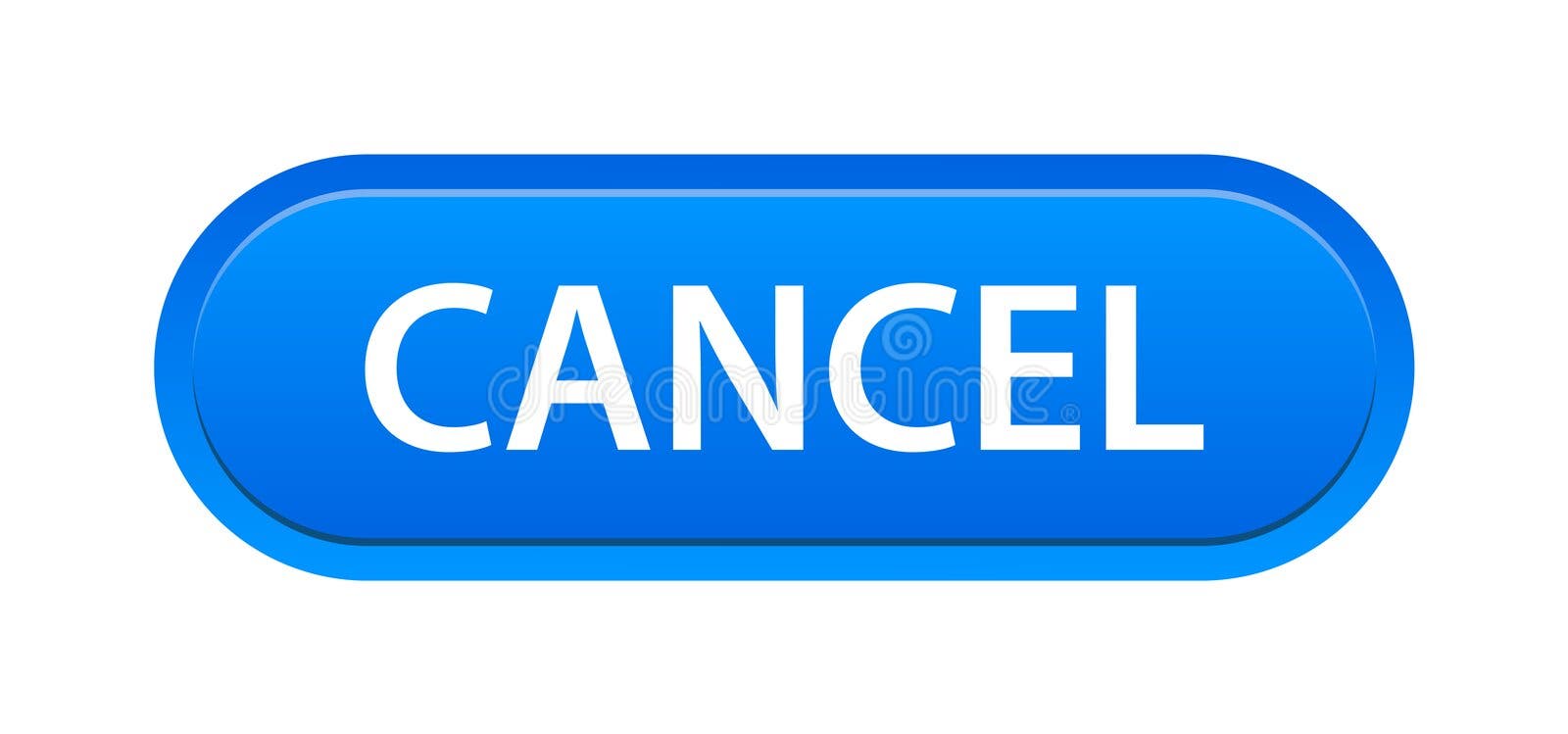 Cancel button stock vector. Illustration of blue, design - 220603223