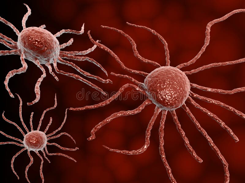 Cancer cell royalty free illustration