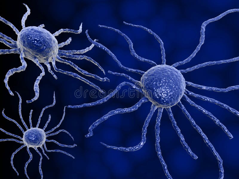 Cancer cell vector illustration