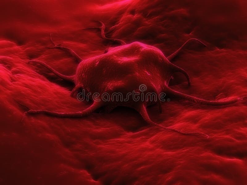 Cancer cell stock illustration