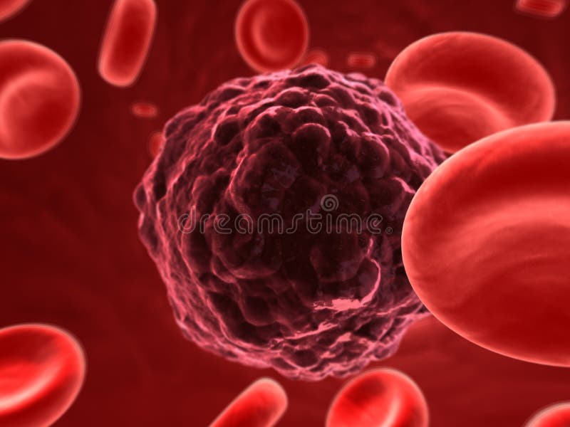 Cancer cell stock illustration