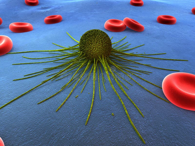 Cancer cell stock illustration