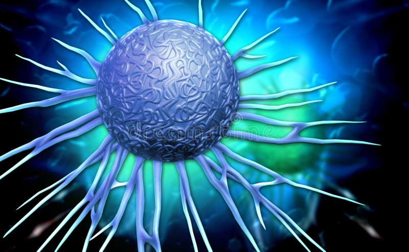 Cancer cell royalty free illustration