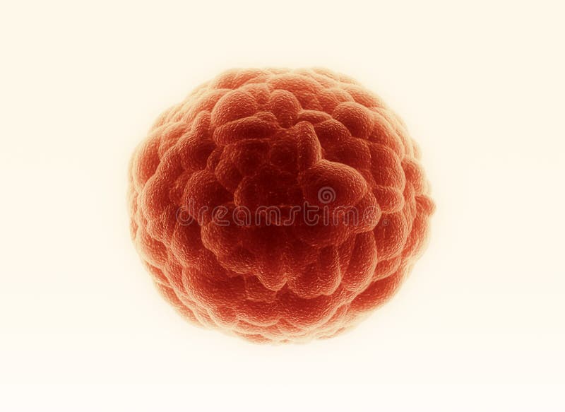 Cancer Cell Scientific Illustration Stock Illustration - Illustration