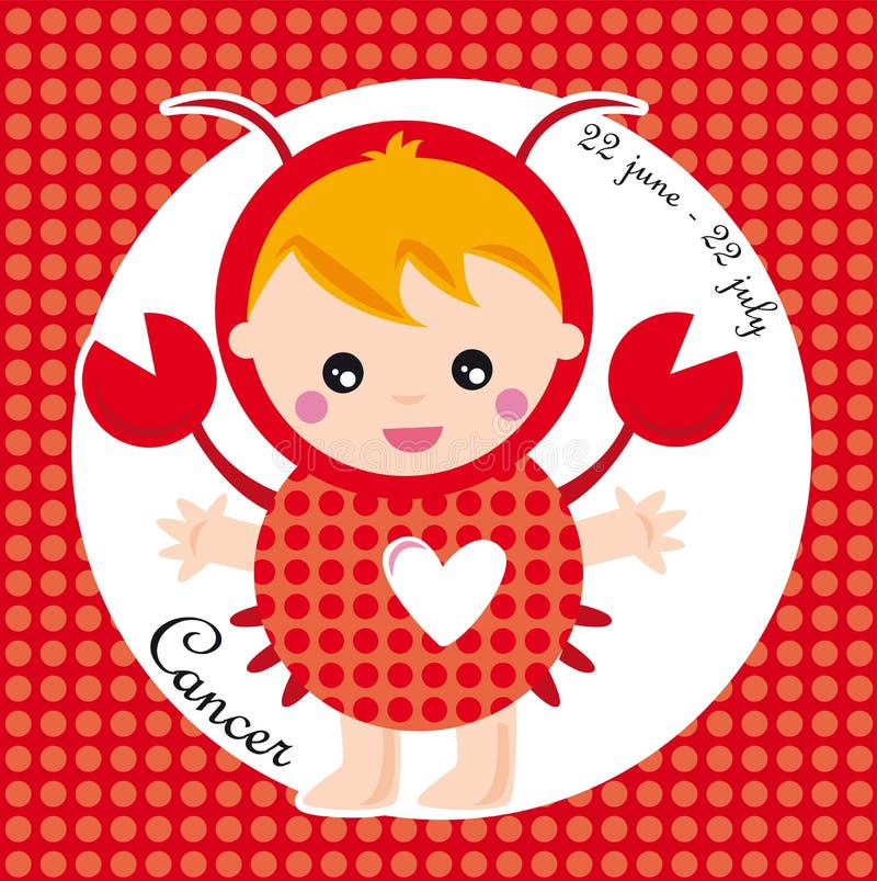 Cancer de zodiaque illustration stock Cancer de zodiaque illustration stock