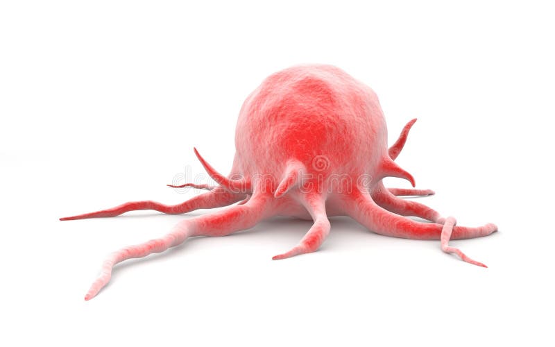 Cancercell stock illustrationer Cancercell stock illustrationer