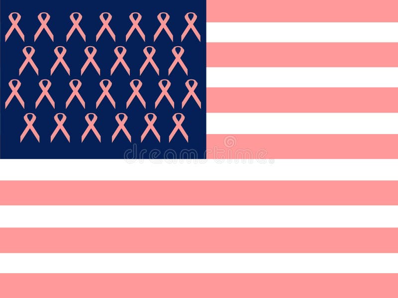 Cancro della mammella in America royalty illustrazione gratis Cancro della mammella in America royalty illustrazione gratis