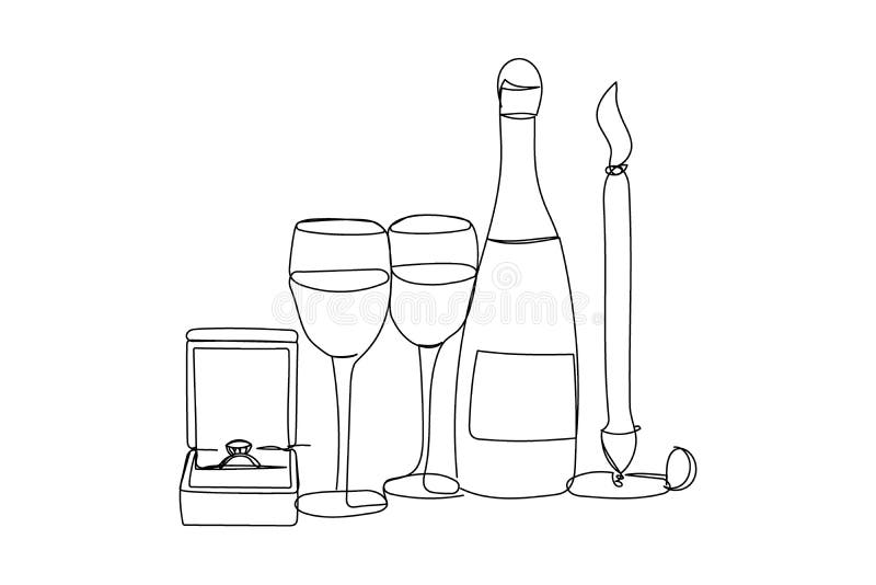 Définir Le Calendrier, Les Anneaux De Mariage, Deux Coeurs Liés, L'appareil  Photo, Le Bâtiment De L'église, Le Chapeau Cylindrique Et L'icône Du Verre  De Champagne. Vecteur Clip Art Libres De Droits, Svg