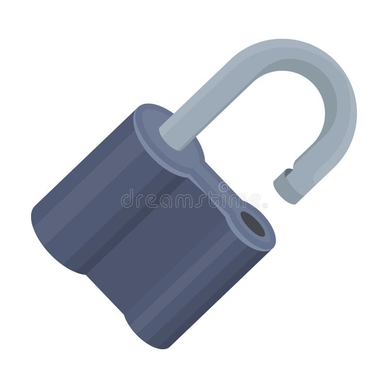 Candado cortado El desafío para que el pionero solucione el crimen Solo icono detective en rater del estilo de la historieta, BIT stock de ilustración Candado cortado El desafío para que el pionero solucione el crimen Solo icono detective en rater del estilo de la historieta, BIT stock de ilustración