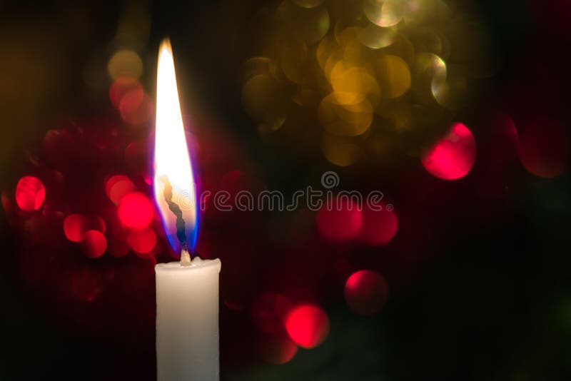 Candela dell'albero di Natale fotografie stock Candela dell'albero di Natale fotografie stock