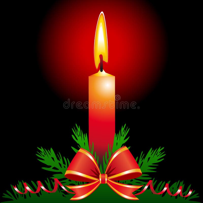 Candela di Natale royalty illustrazione gratis