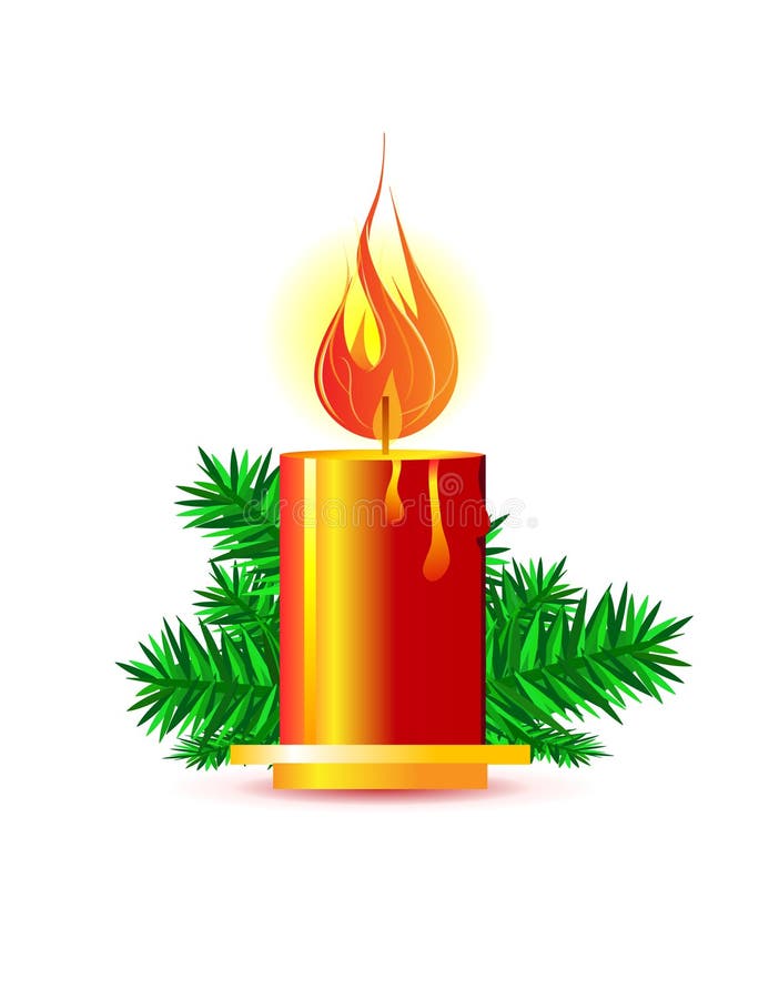 Candela di Natale royalty illustrazione gratis