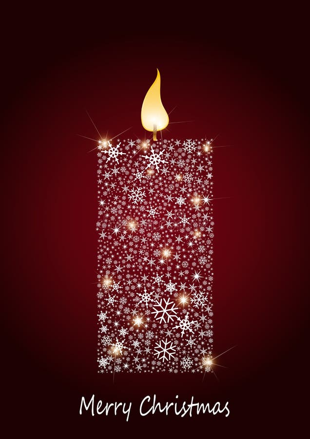 Candela di Natale illustrazione di stock