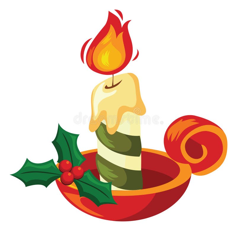 Candela di Natale royalty illustrazione gratis