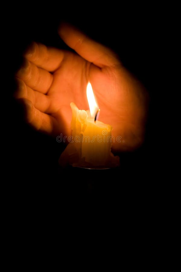 Candela nella notte immagini stock Candela nella notte immagini stock