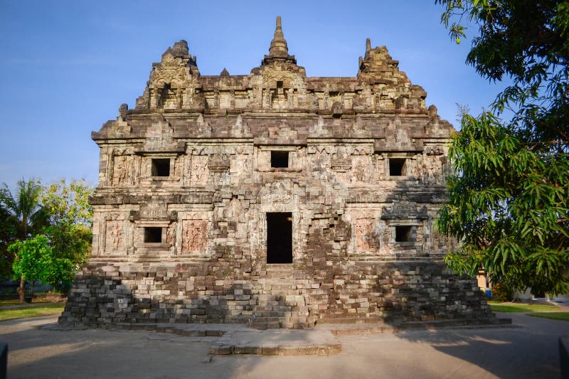 Candi Sari: A Beautiful Ancient Buddhist Monastery in Sleman, Indonesia stock photography