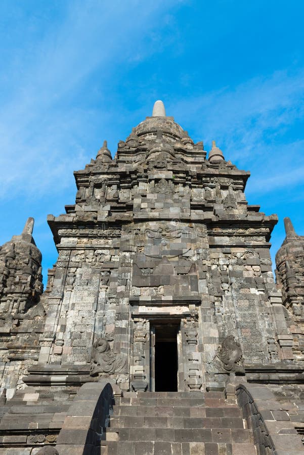 Candi Sewu Buddhist complex in Java, Indonesia royalty free stock photo
