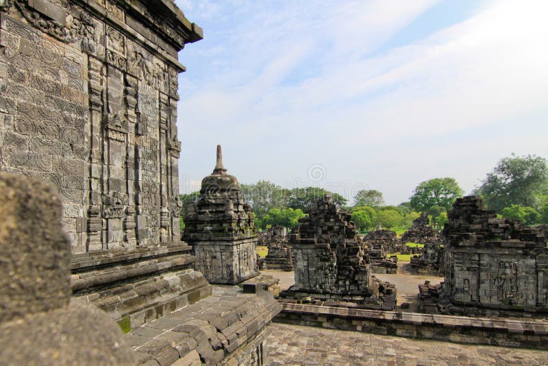 CANDI SEWU BUDDHIST TEMPLE stock photo