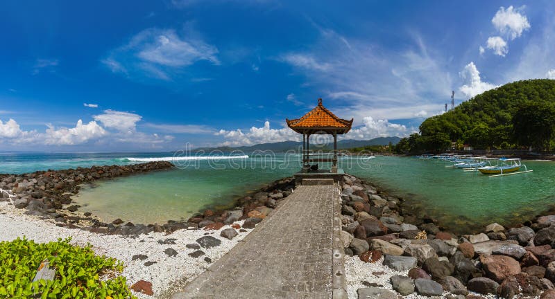 Candidasa Beach - Bali Island Indonesia stock images Candidasa Beach - Bali Island Indonesia stock images