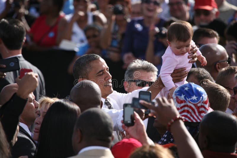 Presidential Candidate Barack Obama during rally campaign in Las Vegas. Presidential Candidate Barack Obama during rally campaign in Las Vegas