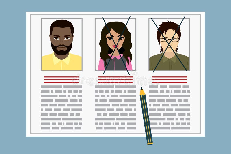 Candidato Job Position del reclutamiento del curriculum vitae libre illustration Candidato Job Position del reclutamiento del curriculum vitae libre illustration