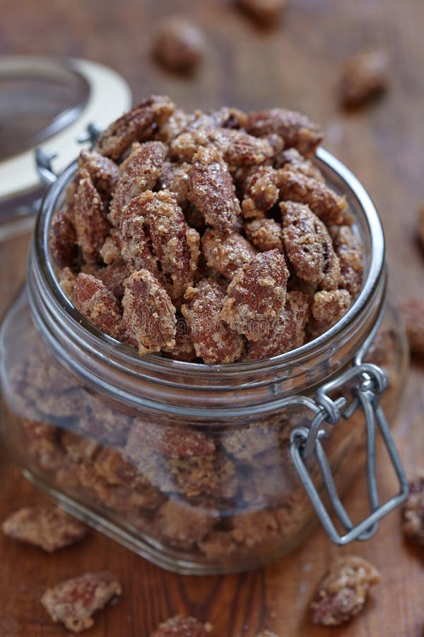 Candied almond and pecan stock photo. Image of nuts, food 41602078