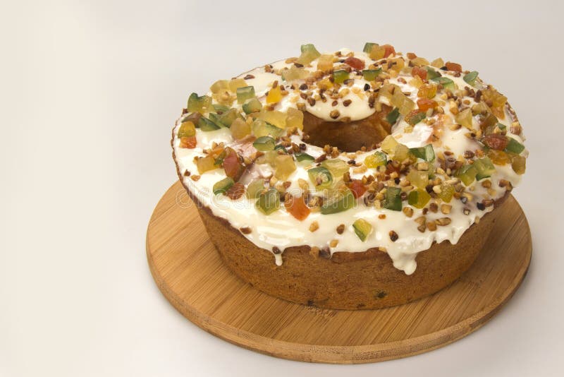 Candied Fruit Cake. Traditional Dessert at Parties. Stock Photo Image of delicious, food 92675430