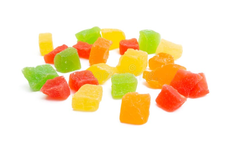 Candied fruit isolated stock photo. Image of color, healthy 167488308