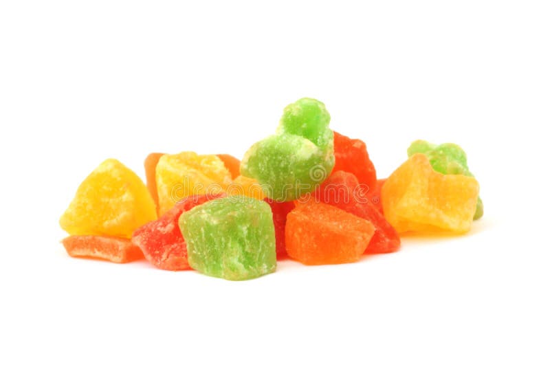 Candied fruits pieces stock photo. Image of healthy, sugared 6176382