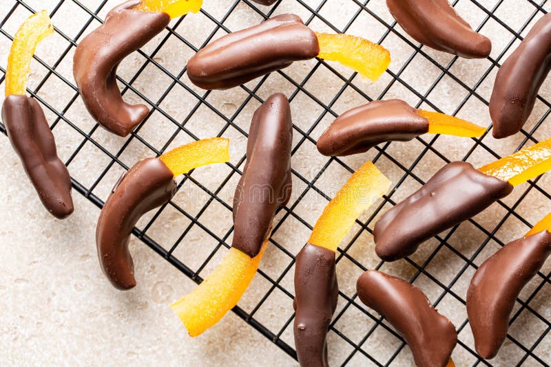 Candied Orange Peel Chocolate Covered. Stock Photo Image of chocolate, peel 262021410