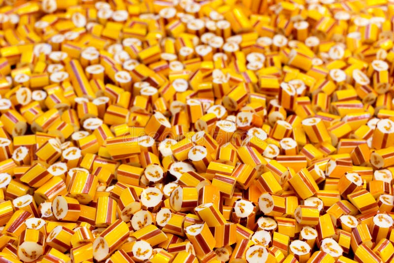 Candies in candy factory royalty free stock photo