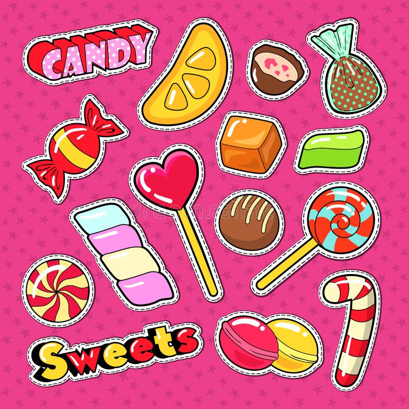 Candy stickers Vectors & Illustrations for Free Download