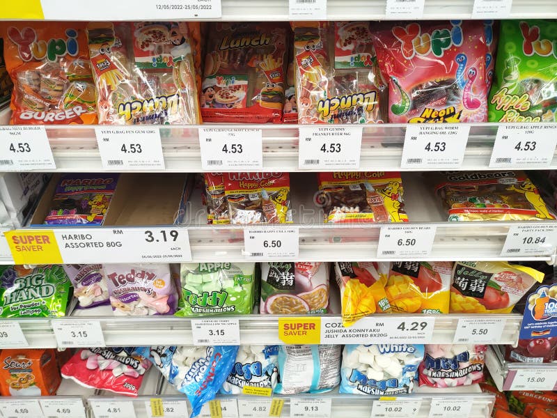 The Candies are Wrapped in Commercial Plastic Packaging and Labelled by ...