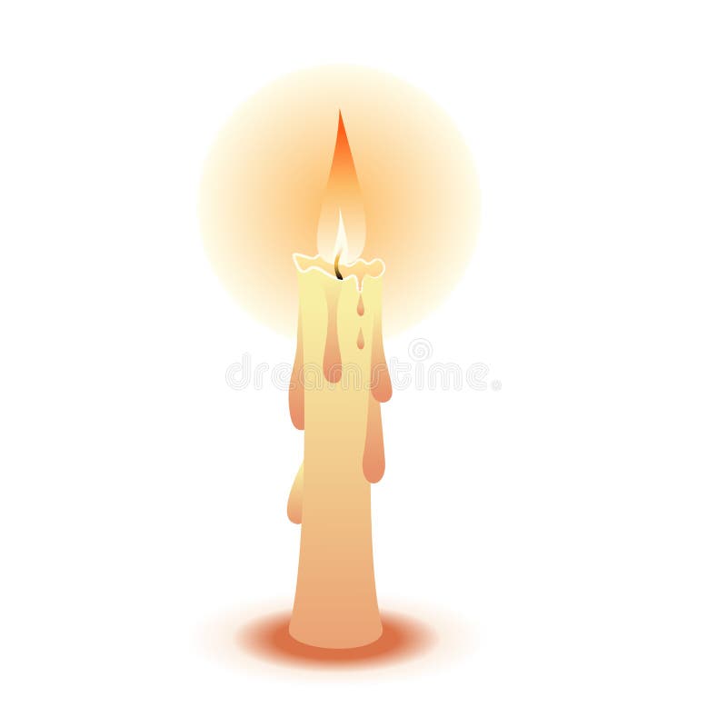 Power outage candles composition Royalty Free Vector Image