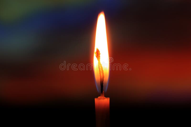 Candle in darkness stock image. Image of glowing, fire 50348297