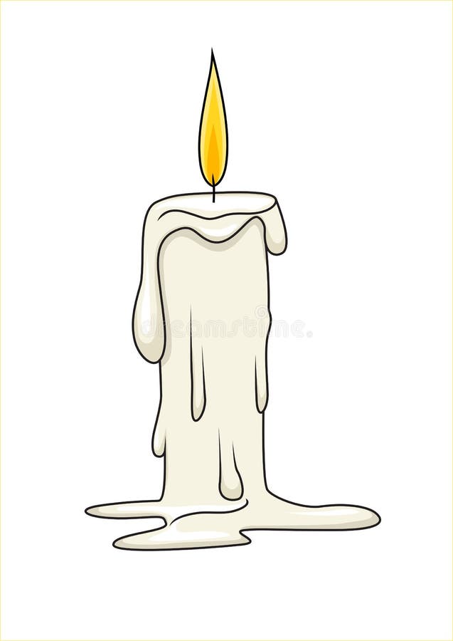 Candle stock vector. Illustration of simple, liquate 39518502