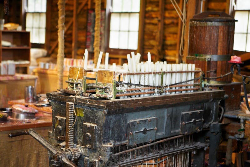 Candle factory stock image. Image of parafin, utensils 26922721