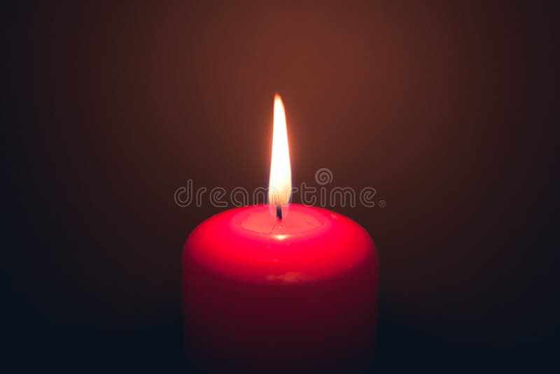 Decorative Pillar Candles Burning for Relaxation Stock Image - Image of ...