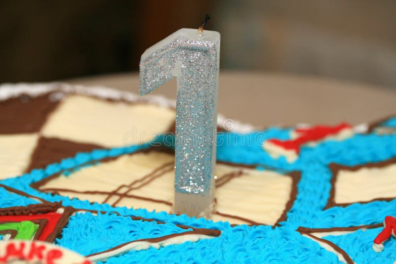First birthday candle stock photo. Image of bright, candle 13853656