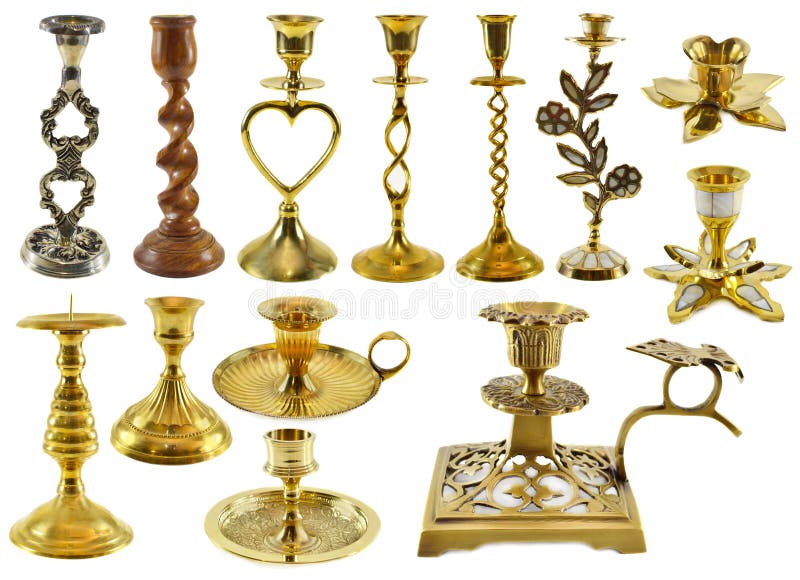 Candle holders stock image. Image of candlestick, nostalgia 45410935