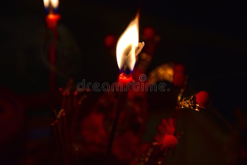 Candle Light of Hope Amidst the Darkness Stock Photo Image of light, buddhist 85203428