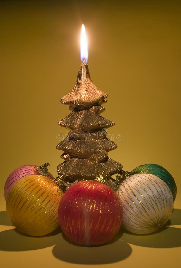 Candle like christmas tree stock image. Image of candle 11986313