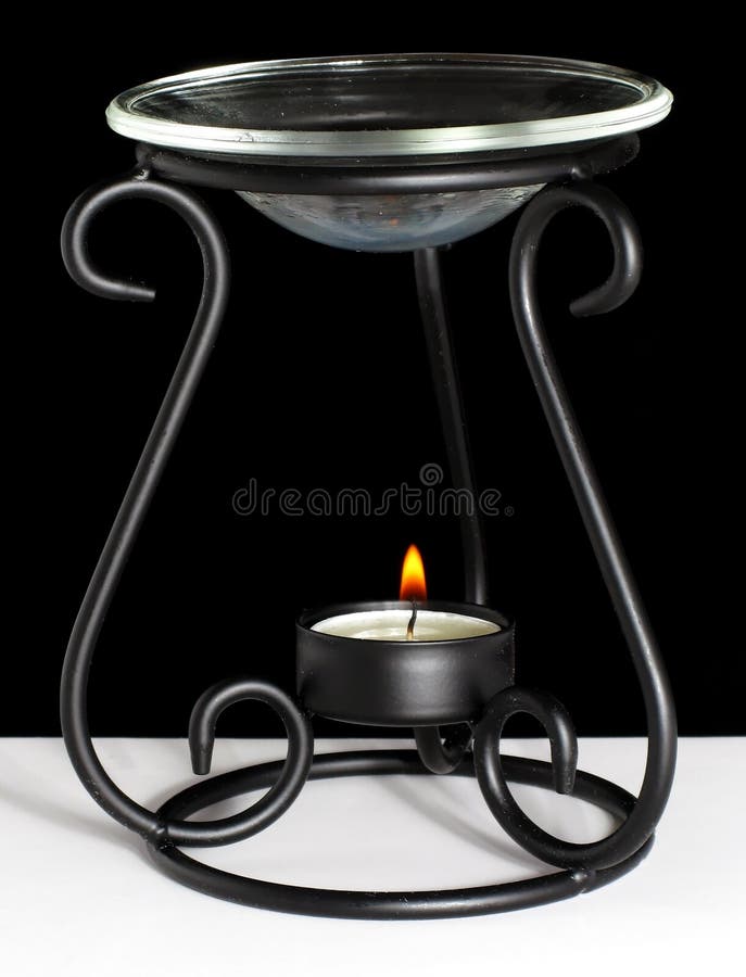 Candle Oil Warmer stock image. Image of dark, bent, decorative 12722477