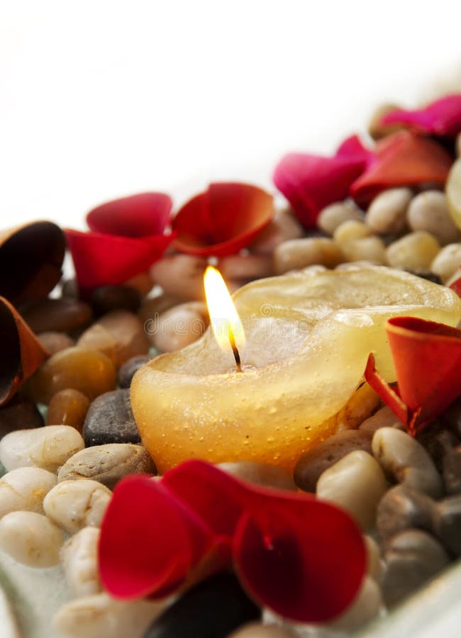 Candle and Petals