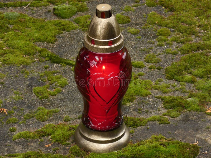 Candle Snitch Red Love All Souls` Day