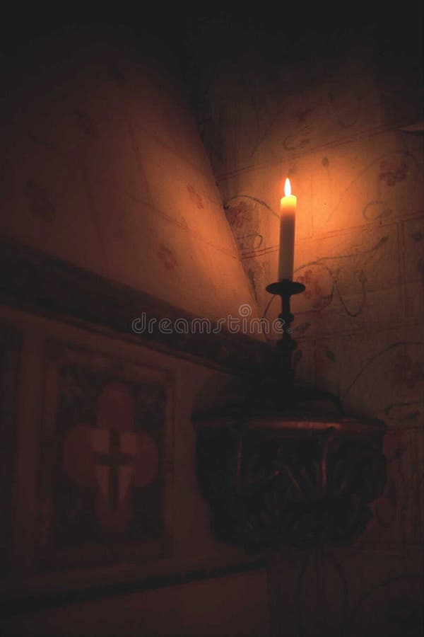 Candle in Tower of London stock image. Image of tower 45243305