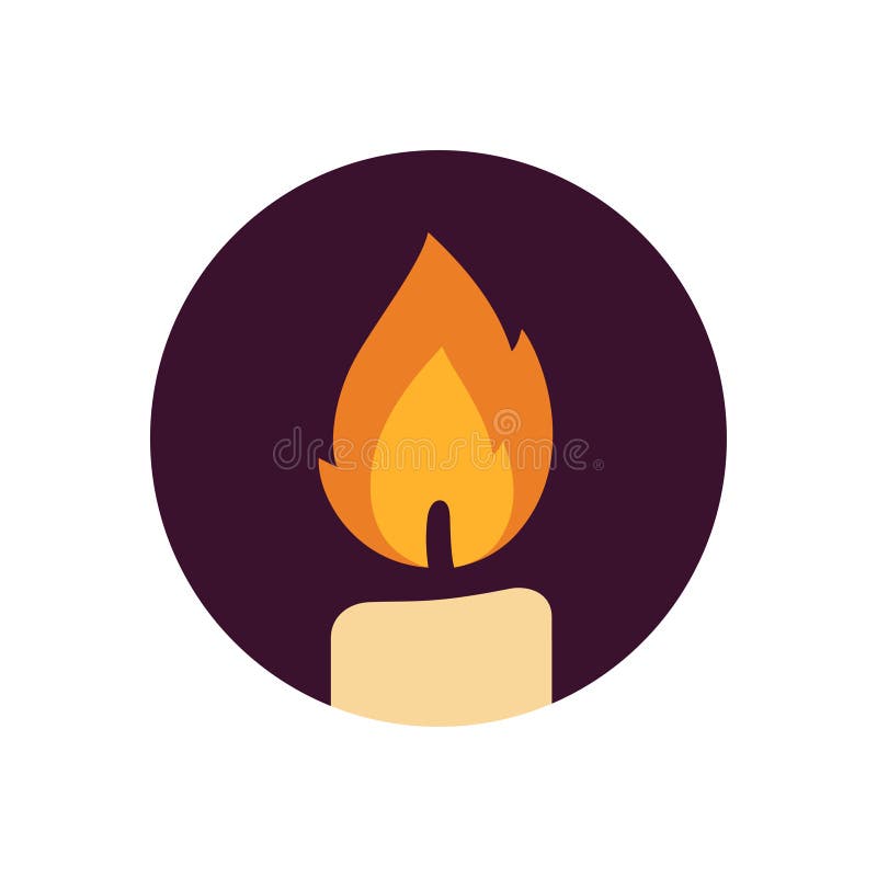 Candle vector logo