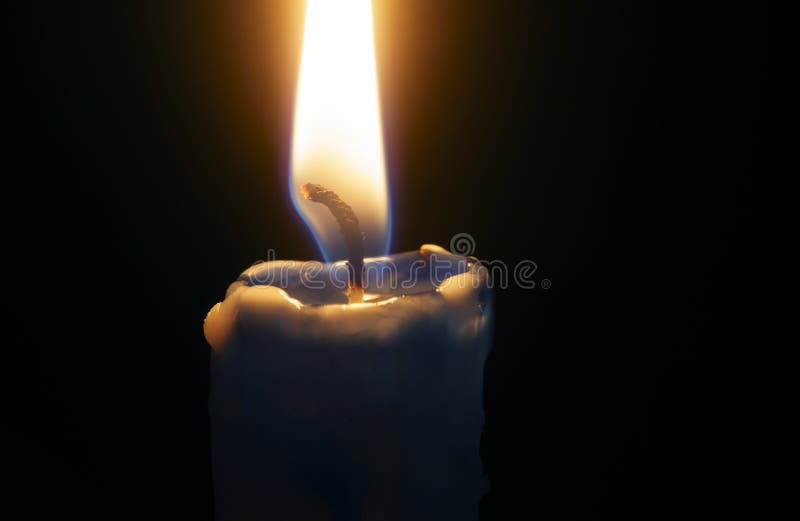 Candle Wax Dripping From Wax Candle Showing Textures Stock Image