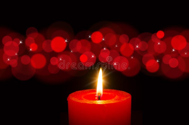 Candlelight - Red Candle Stock Image - Image of design, pattern: 39941313